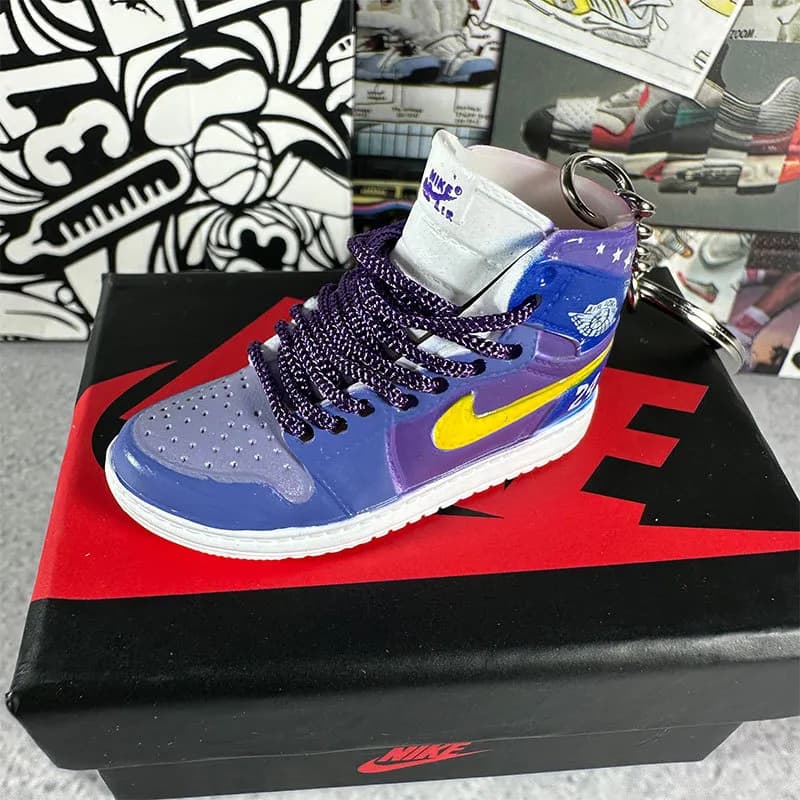 Air Jordan 1 Lakers Colorway Keychain