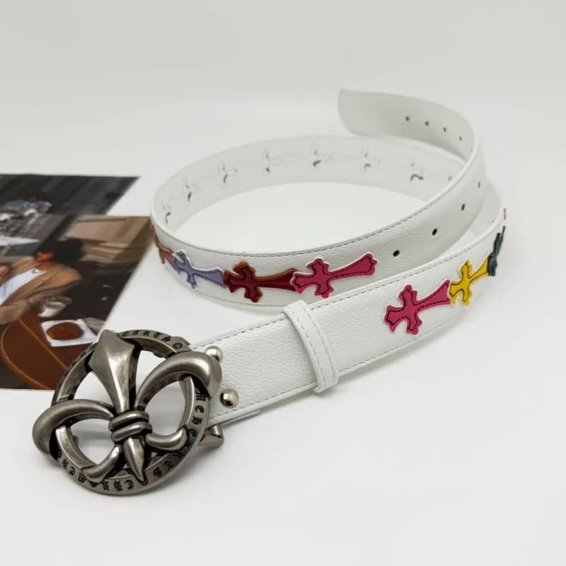 Chrome Hearts Cross Belt Embossed Cross — 75