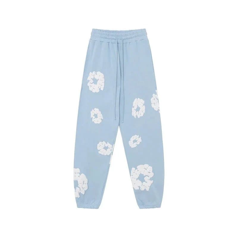 Fear of God Essentials Jogger Floral Embroidered — 天蓝长裤