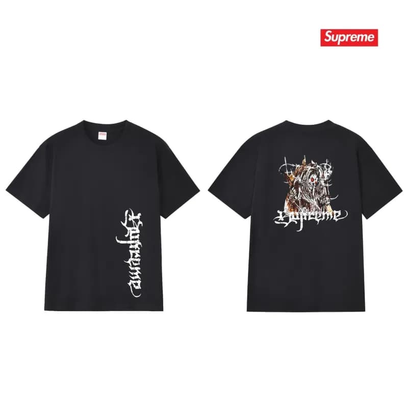Supreme T-Shirt Gothic Logo Print