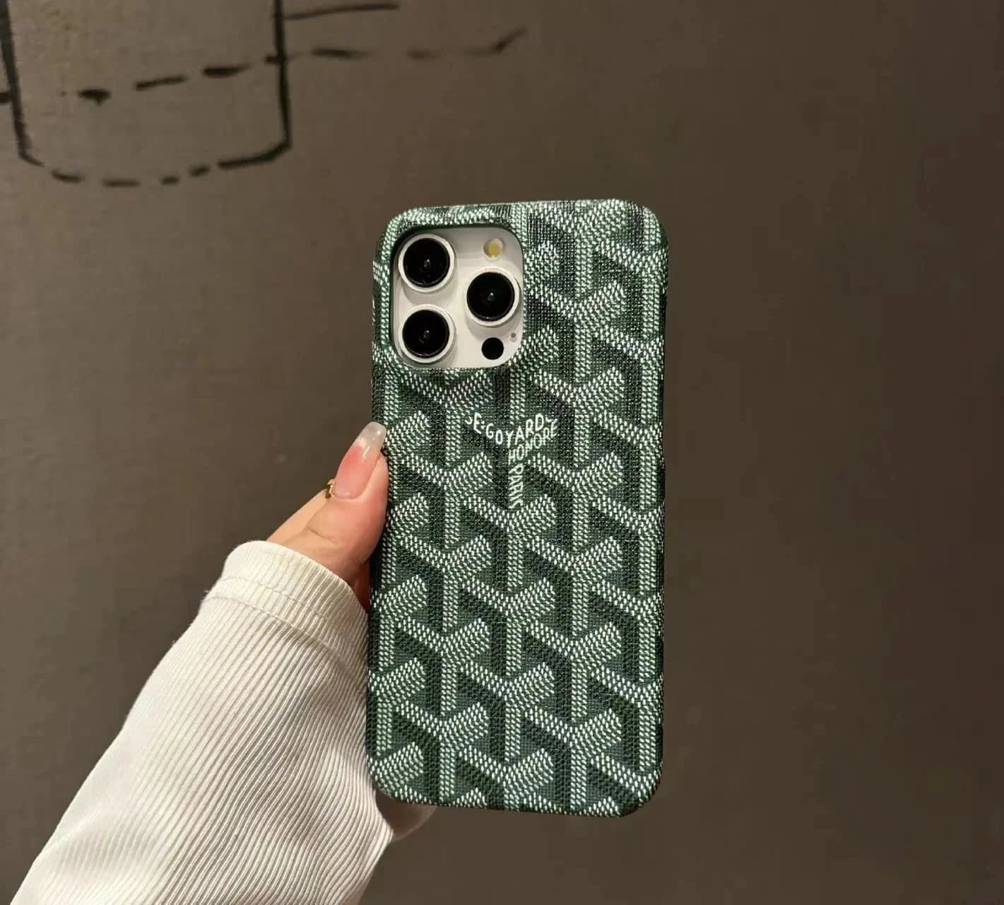 Goyard Phone Case Chevron Canvas — 6