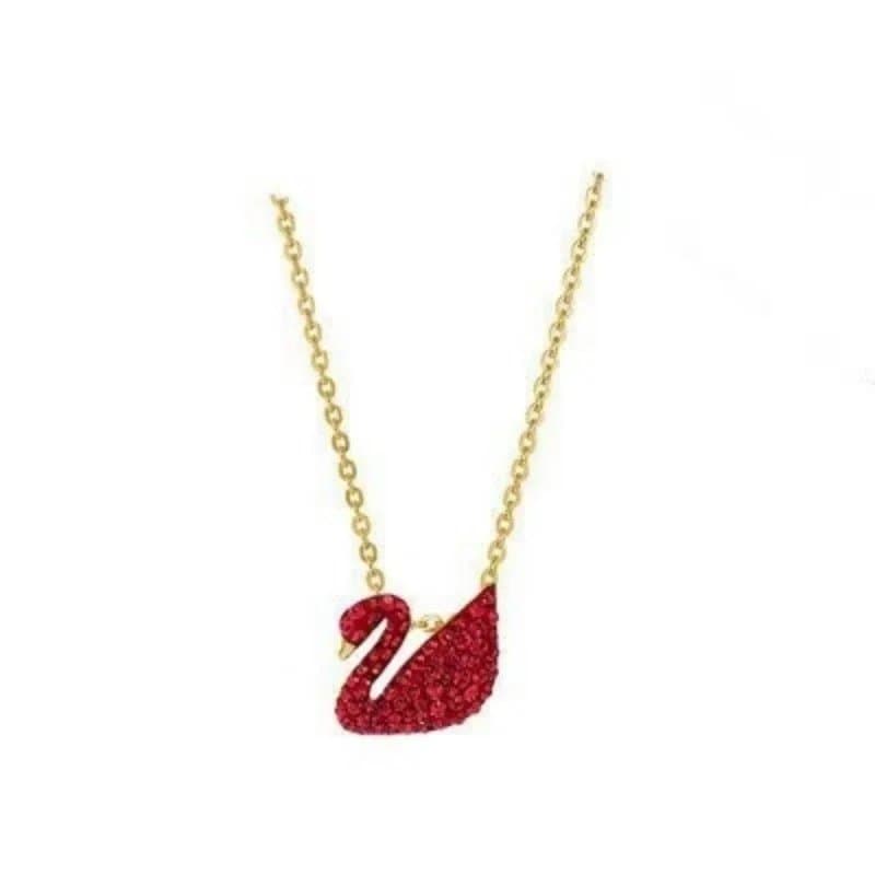 Swarovski Swan Necklace Crystal Pave — A10