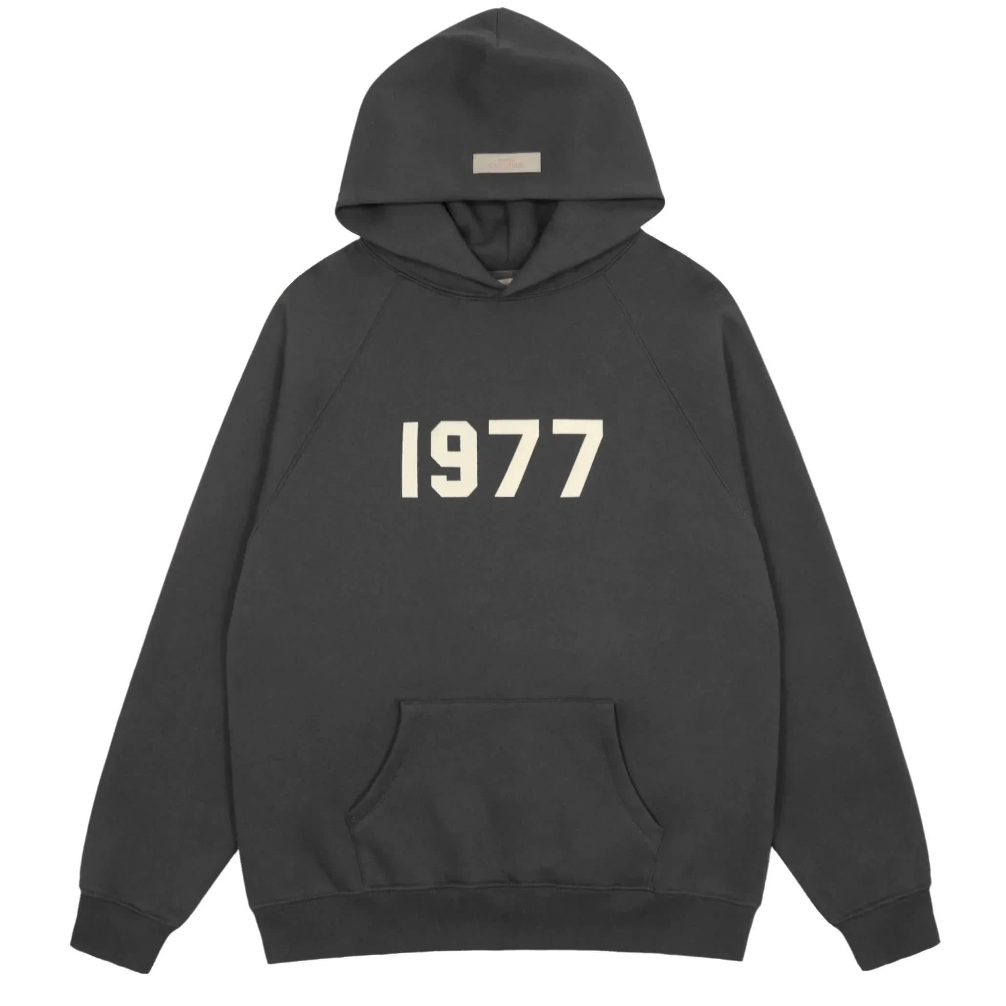 Fear of God Essentials Hooded Sweatshirt Essentials Logo — 1977黑灰