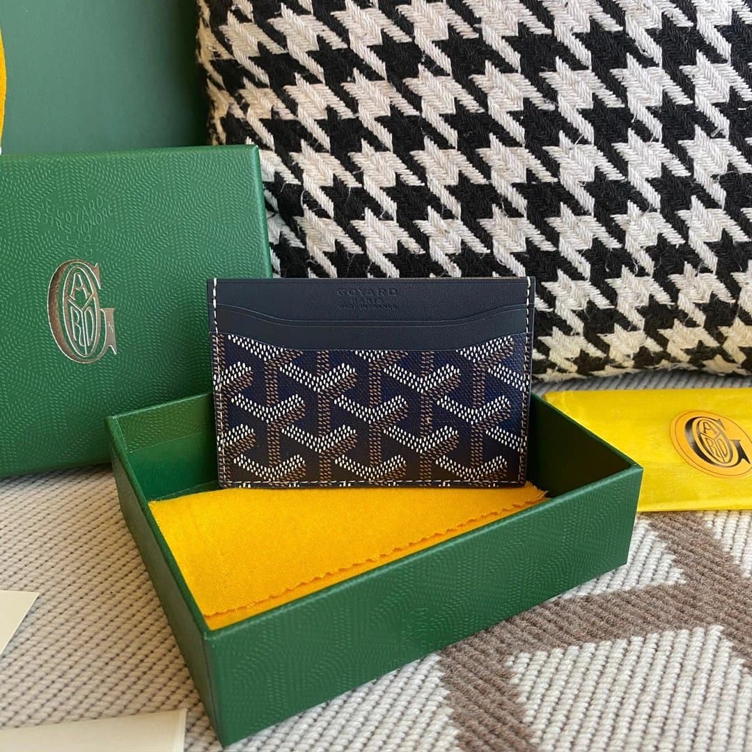 Goyard Card Holder Goyardine Canvas