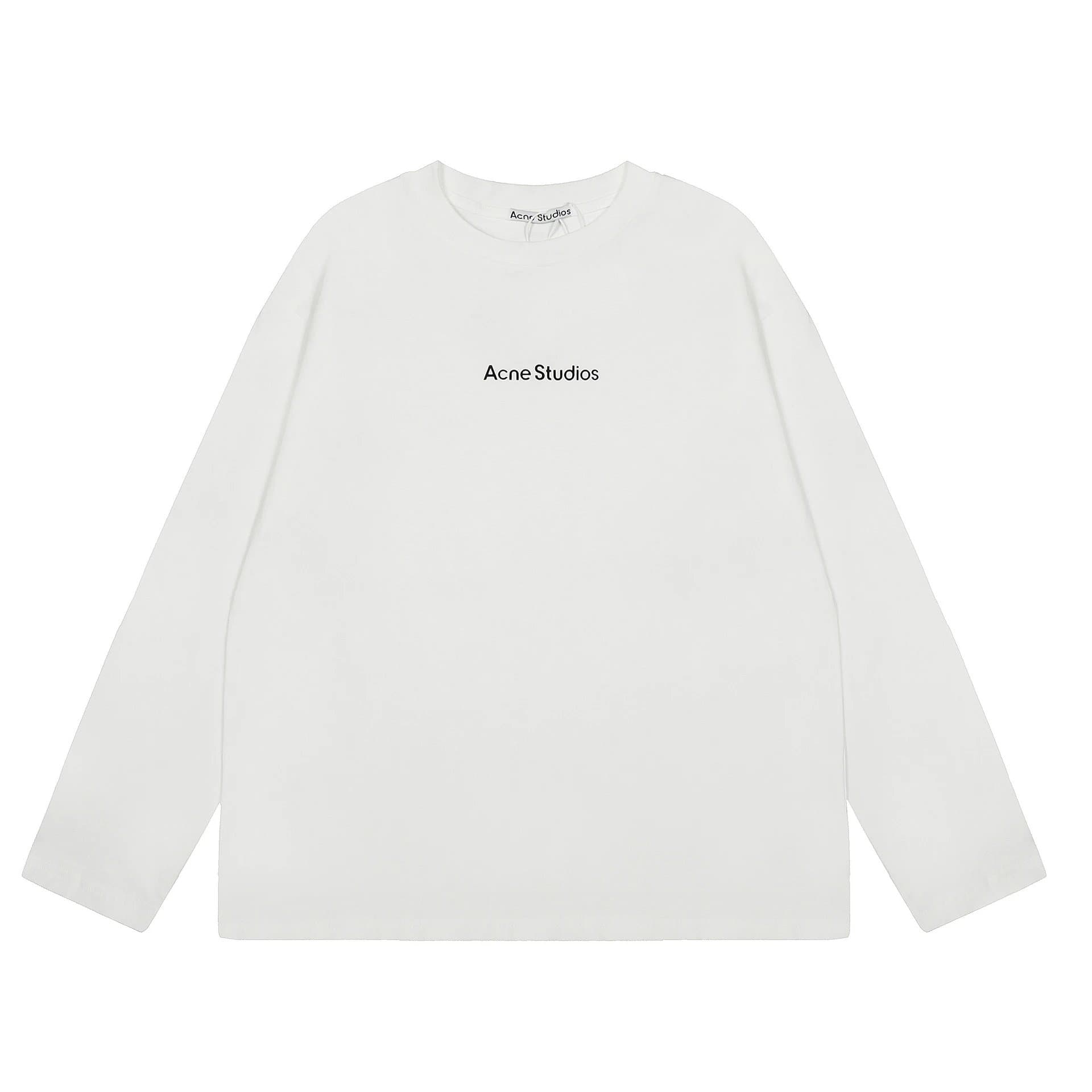Acne Studios Long Sleeve Tee Logo Print