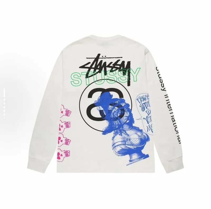 Stüssy Long Sleeve Tee Graphic Print