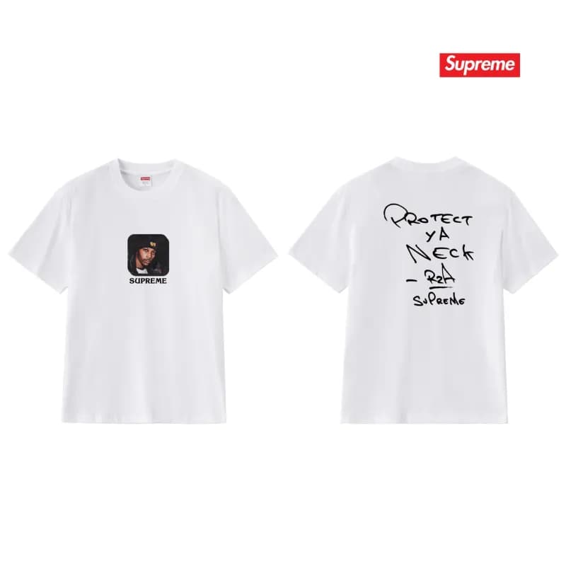 Supreme T-Shirt Graffiti Logo — S310白色