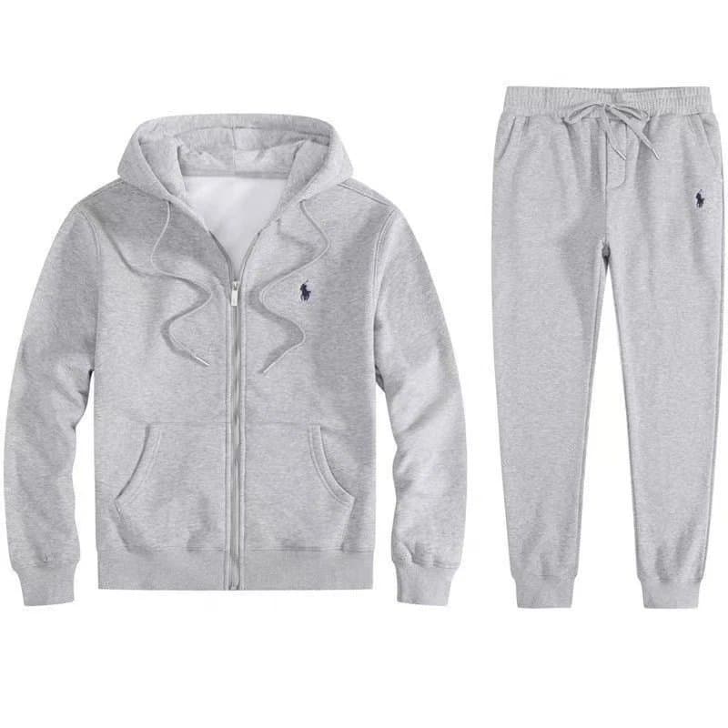 Polo Ralph Lauren Classic Fit Hoodie and Jogger Set Heather Grey