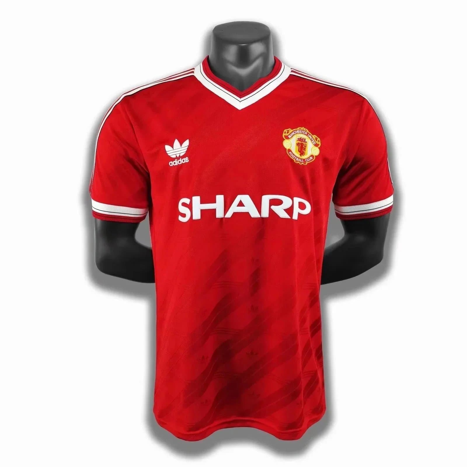 Adidas Manchester United Home Shirt Sharp Sponsor 1983-84
