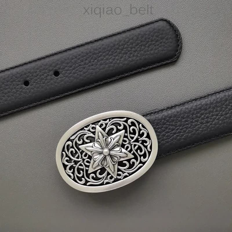 Chrome Hearts Belt Ornate Silver Buckle