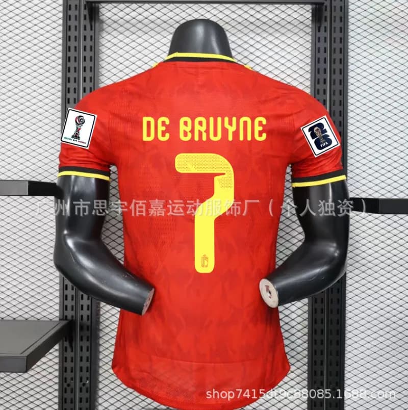 Nike Belgium National Team Jersey De Bruyne #7