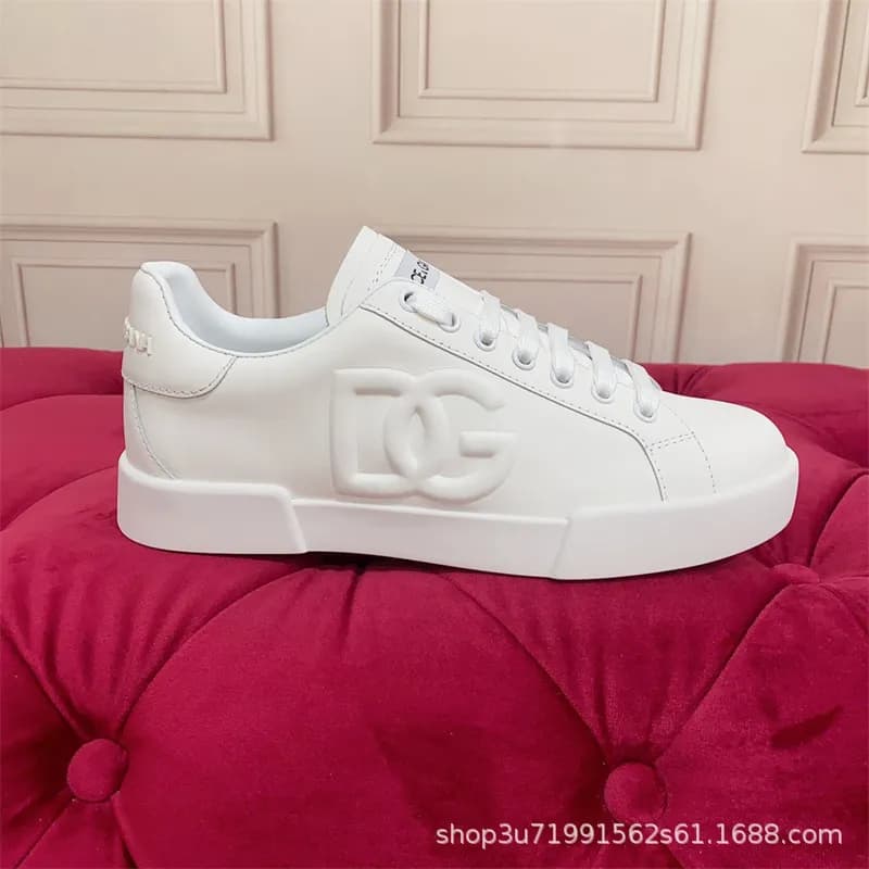 Dolce & Gabbana DG Leather Sneaker Triple White