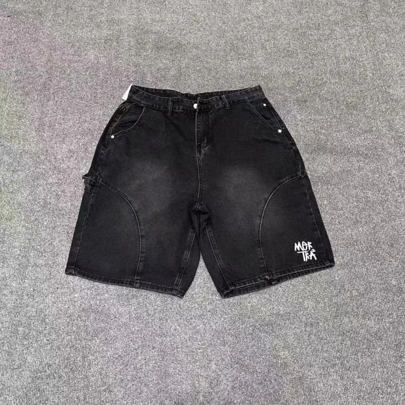 Carhartt WIP Denim Shorts Rear Tab Stripe — 907黑色