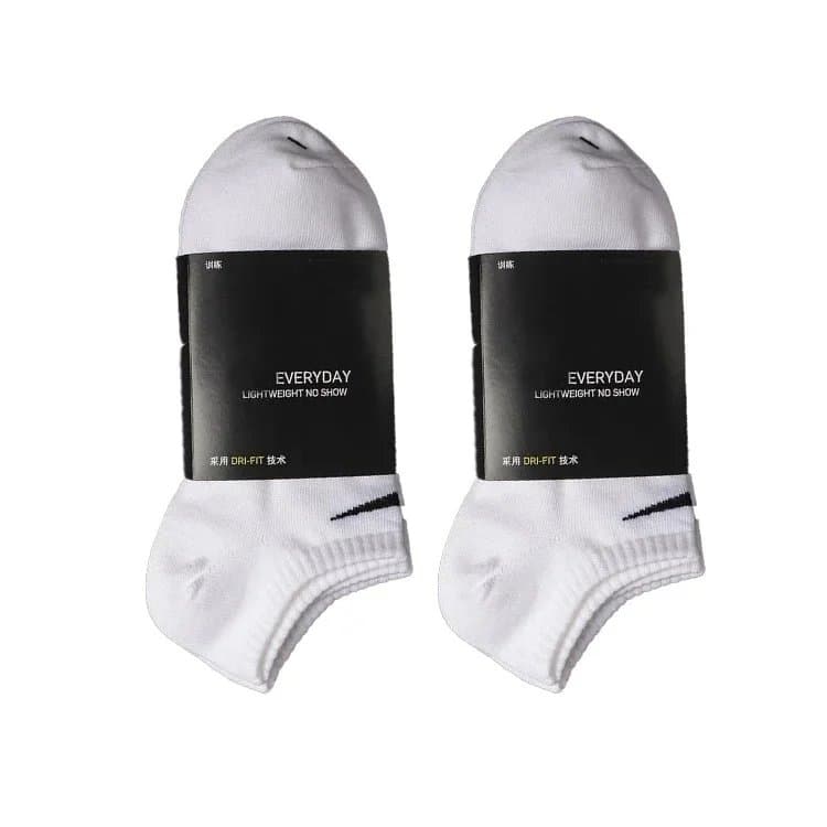 Nike Everyday Lightweight Crew Crew Socks — 两对白色短款