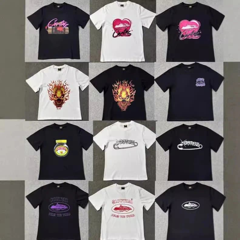 Corteiz Graphic Tee Crab Logo — 3203款 黑色
