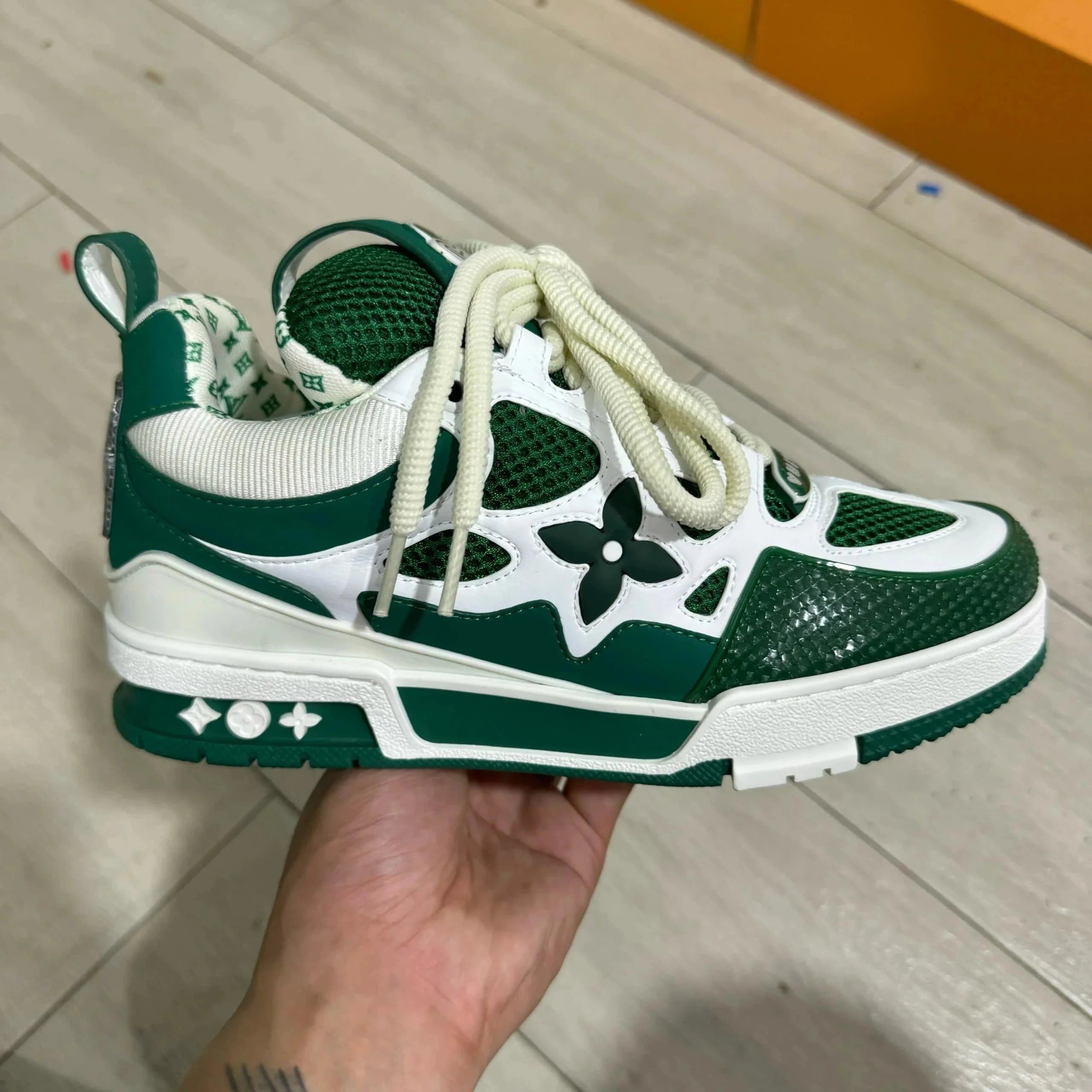Louis Vuitton LV Trainer Monogram Flower — LV溜冰鞋白绿