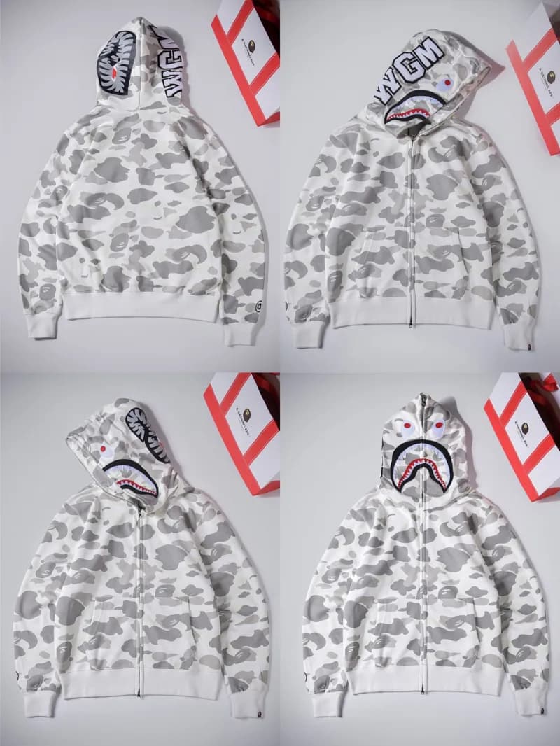 BAPE Shark Hoodie Camouflage