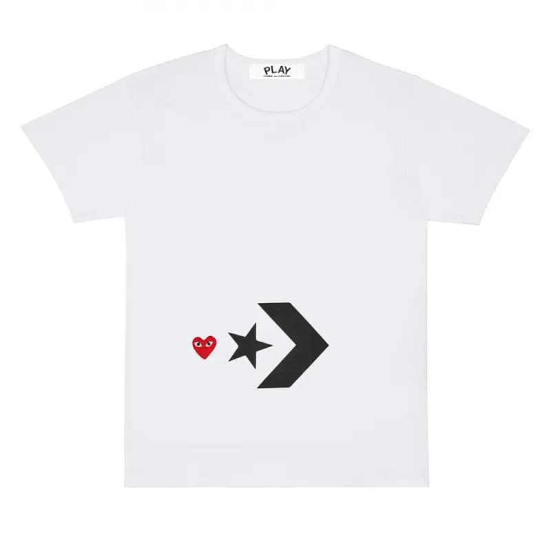 Comme des Garçons × Converse T-Shirt Heart Star Logo