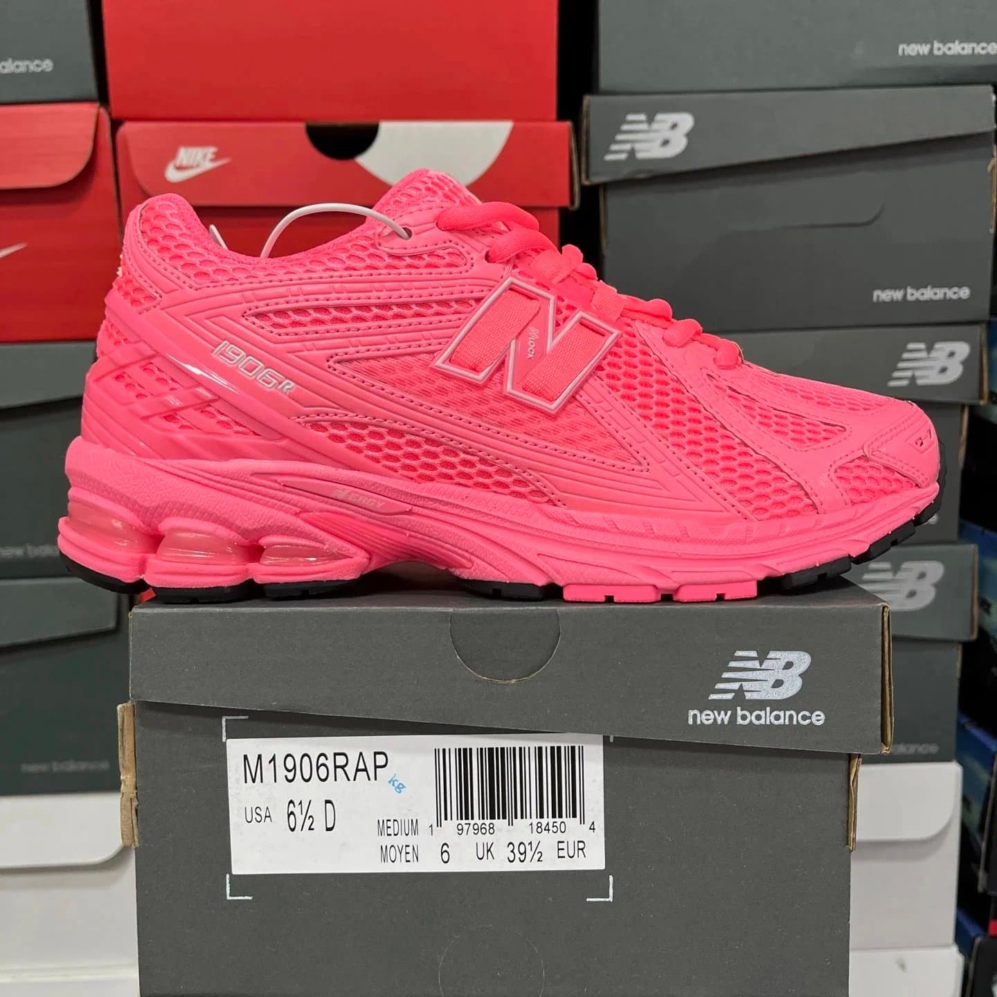 New Balance 1906R Grey — TOP版 · 粉色M1906RAP