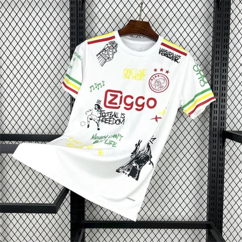 Adidas Spain Home Jersey 2024 Away Colorblock — 2122阿贾克斯白色游戏版