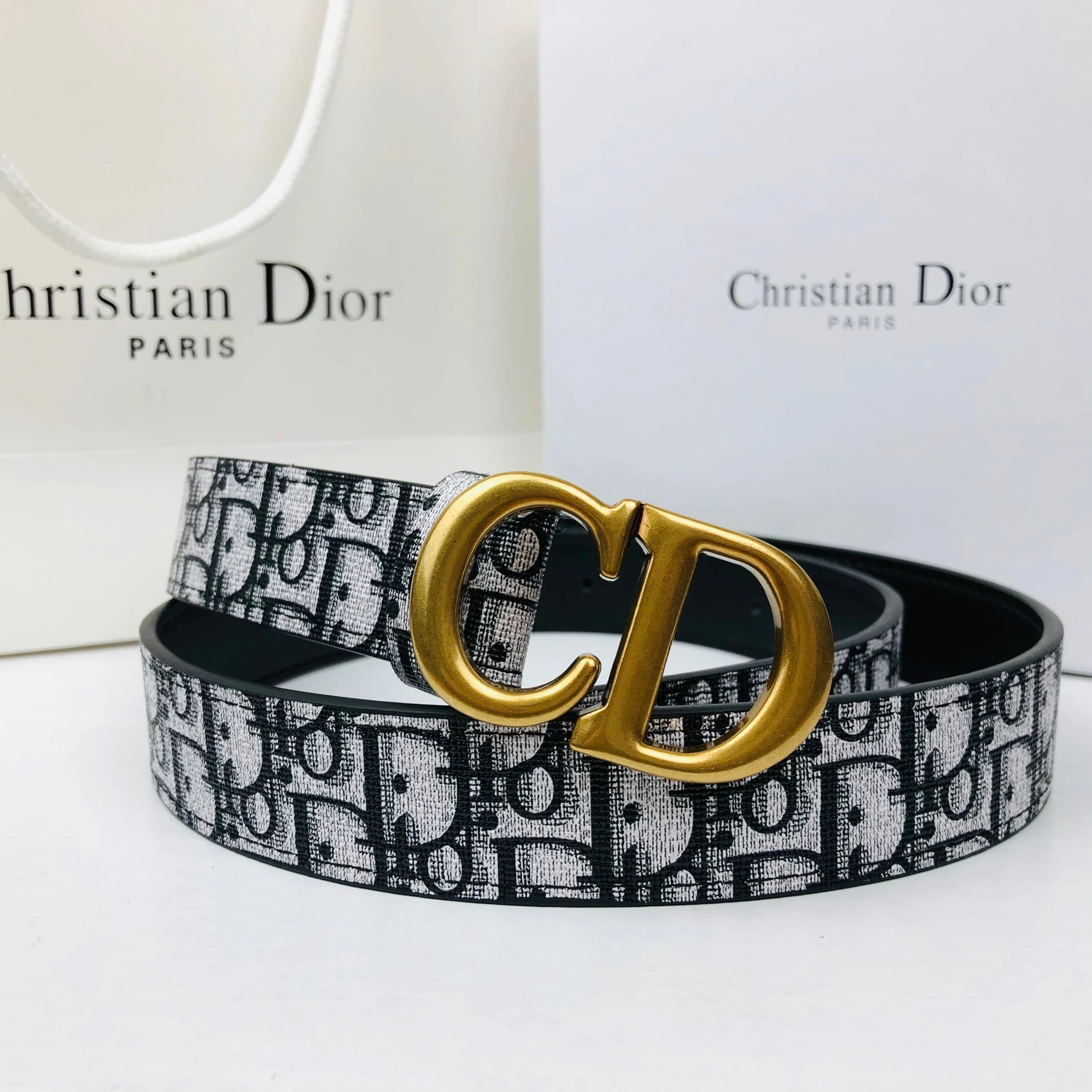 Dior Oblique Logo Belt CD Buckle