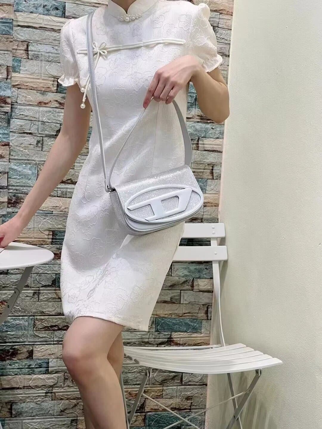 Diesel Qipao Dress Floral Jacquard