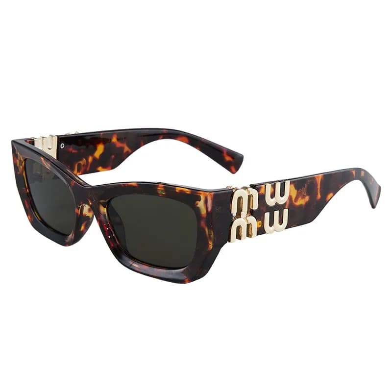 Miu Miu Sunglasses Tortoiseshell with Logo Temples