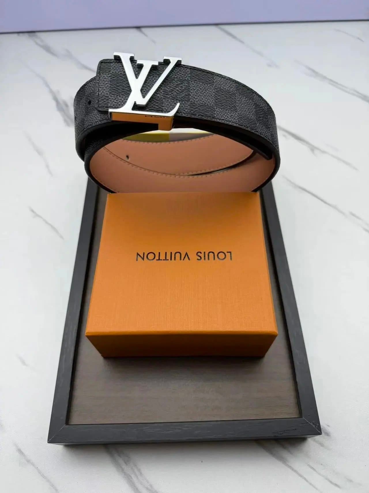 Louis Vuitton LV Initiales Belt Damier Graphite