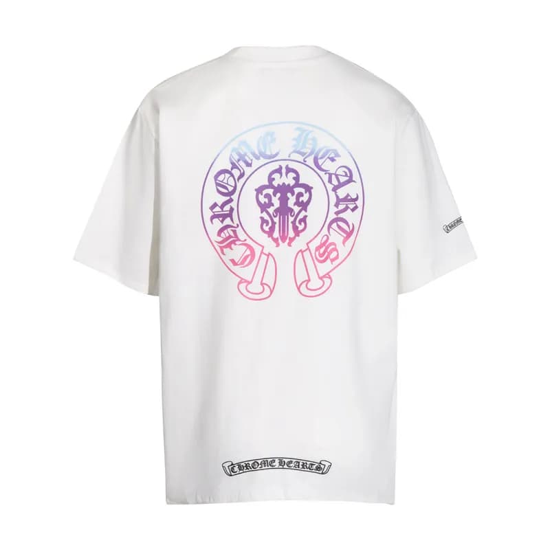 Chrome Hearts Graphic Tee Cross & Hearts Print — 6086白