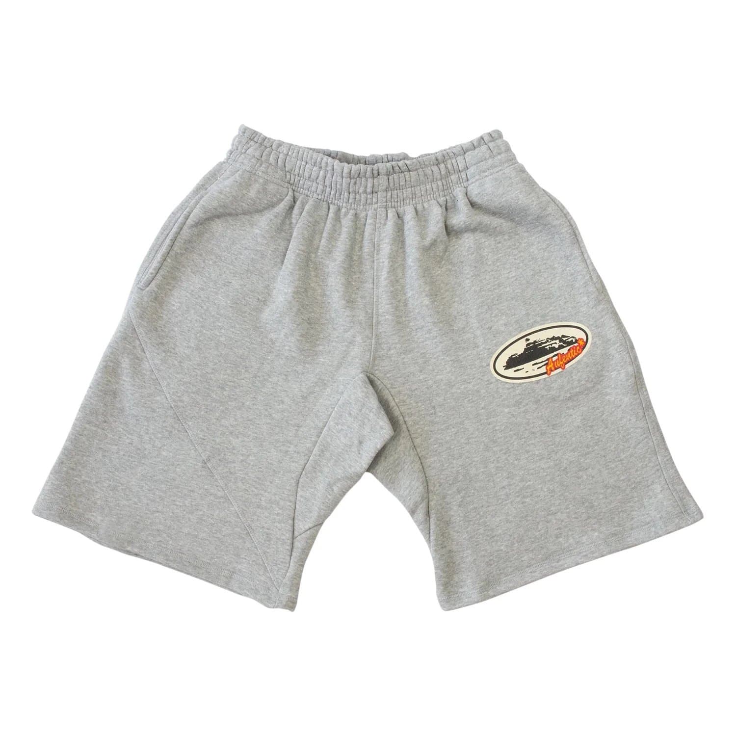 Corteiz Logo Shorts Green Script — 006/gray