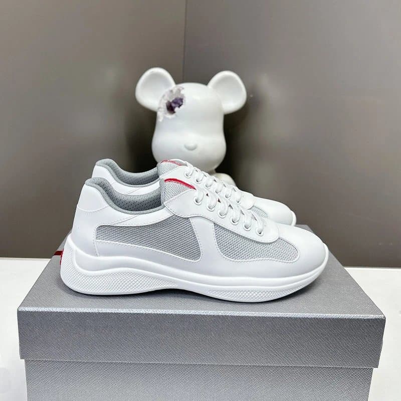 Prada Cloudbust Thunder White and Patent Red — 全白