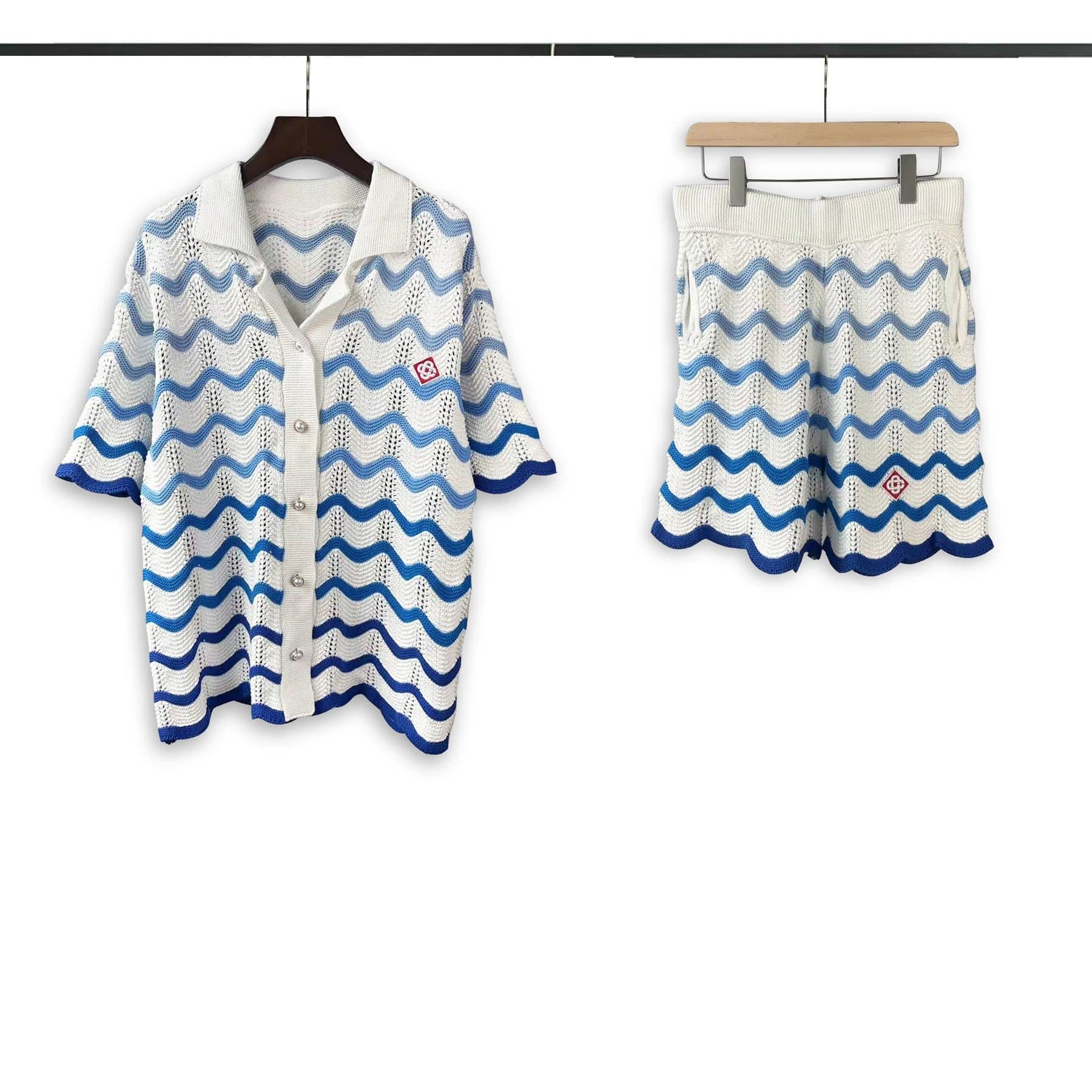 C.P. Company Knit Set Wave Pattern — 波浪纹蓝