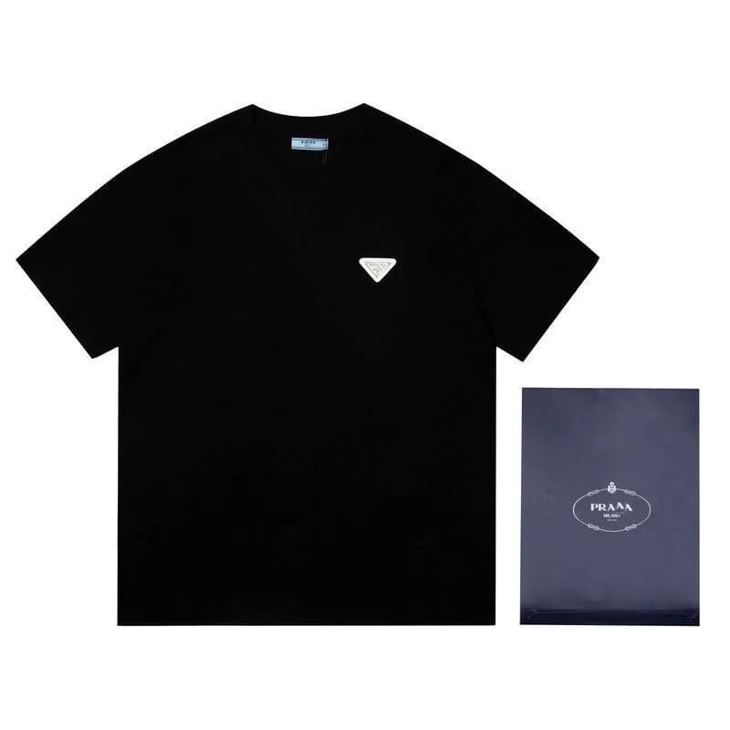 Prada Logo T-Shirt Triangle Logo