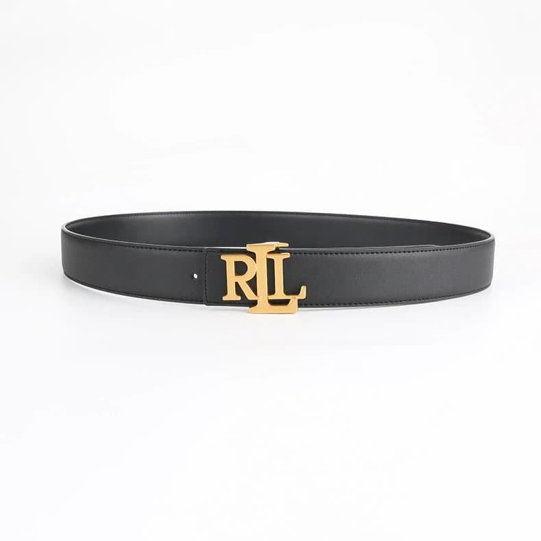 Polo Ralph Lauren RL Logo Belt Gold Buckle
