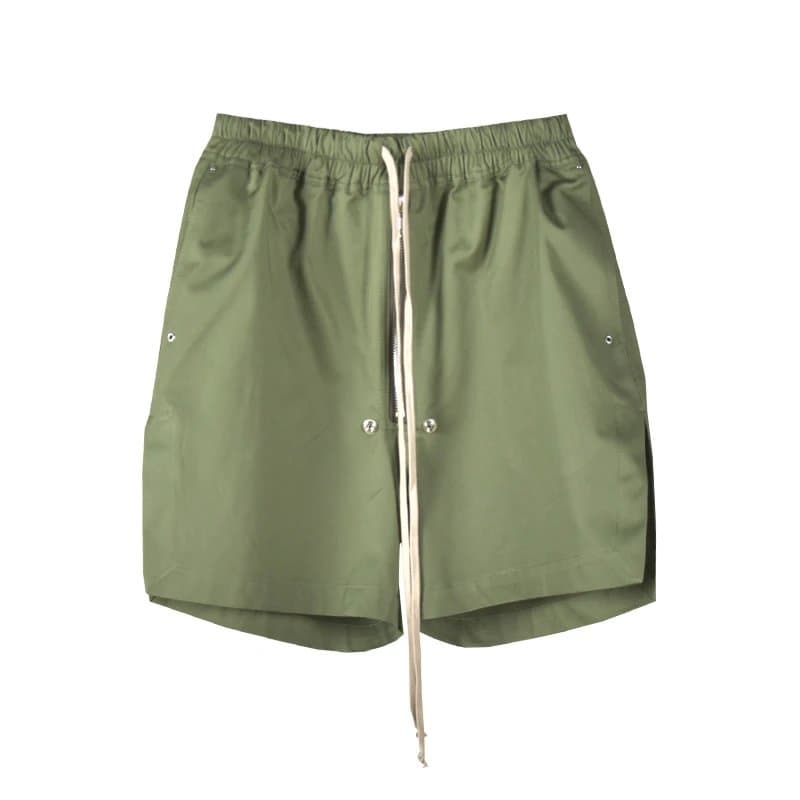 Rick Owens Zipper Shorts Olive