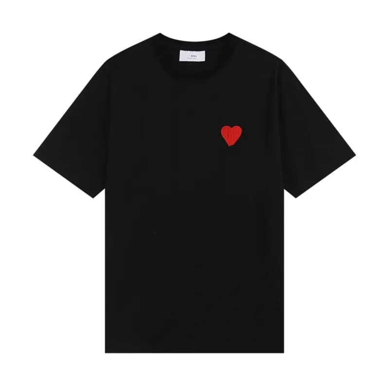 JW Anderson Polo Shirt Heart Logo — 黑红【121大爱心毛绣款】