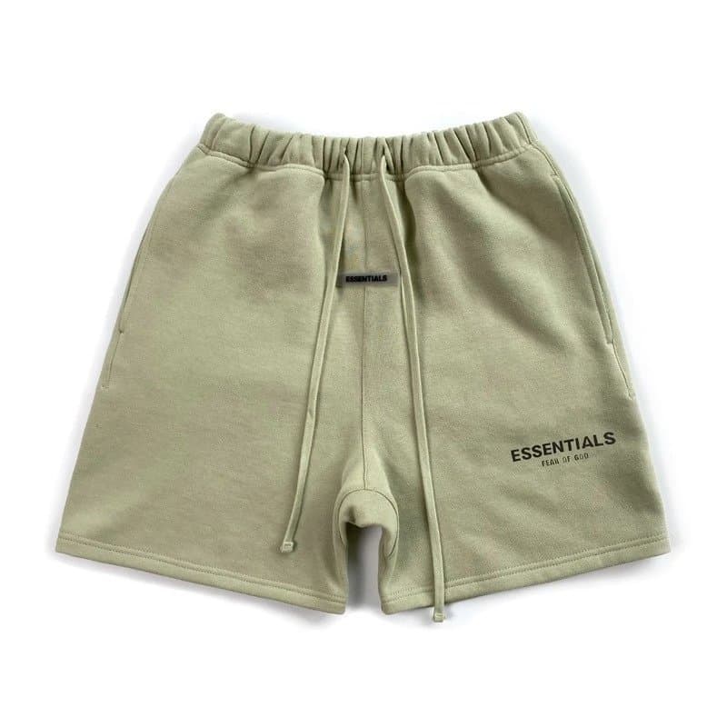 Fear of God Essentials Essentials Shorts Logo Embroidered — 黄绿色