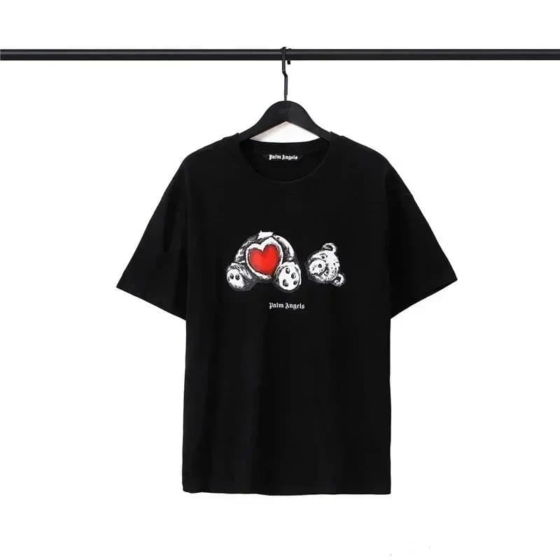 Palm Angels Teddy Bear Graphic Tee Brown Bear Print — 17