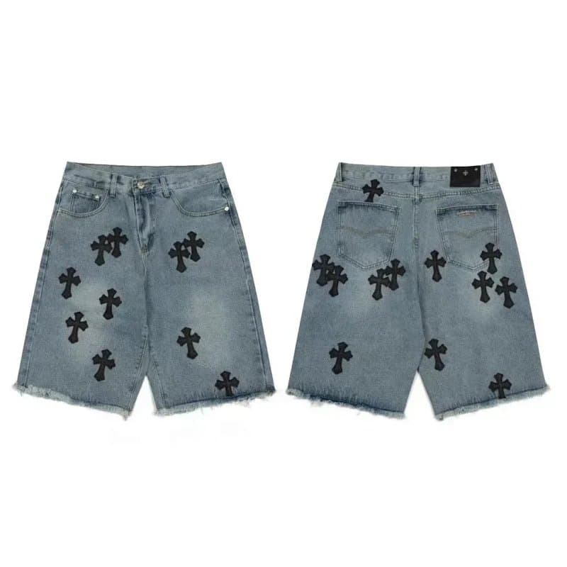 Amiri Distressed Jeans Red Logo Patch — yh04