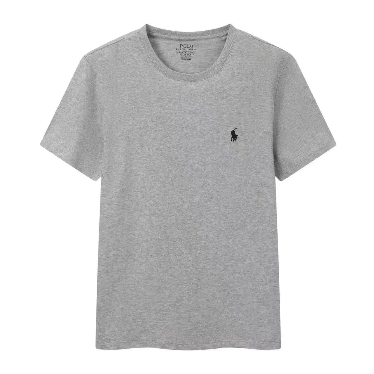 Polo Ralph Lauren Polo Tee Custom Slim Fit — 灰色黑标