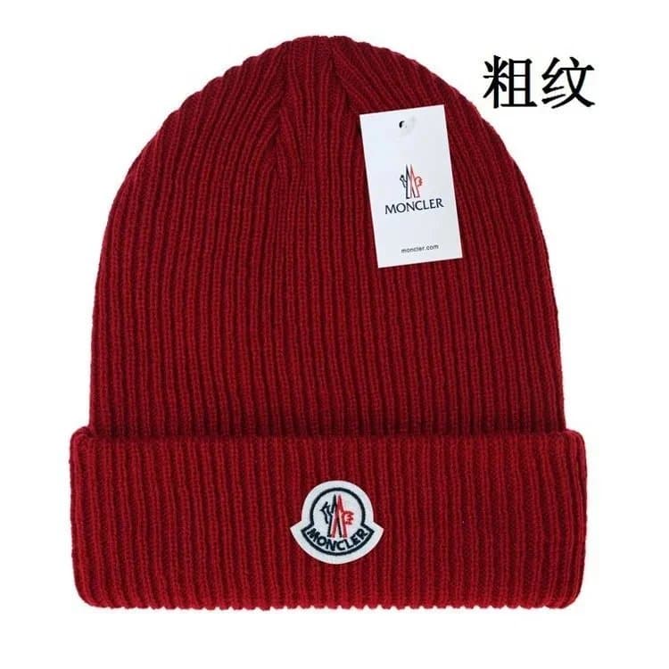 Moncler Ribbed Beanie Logo Patch