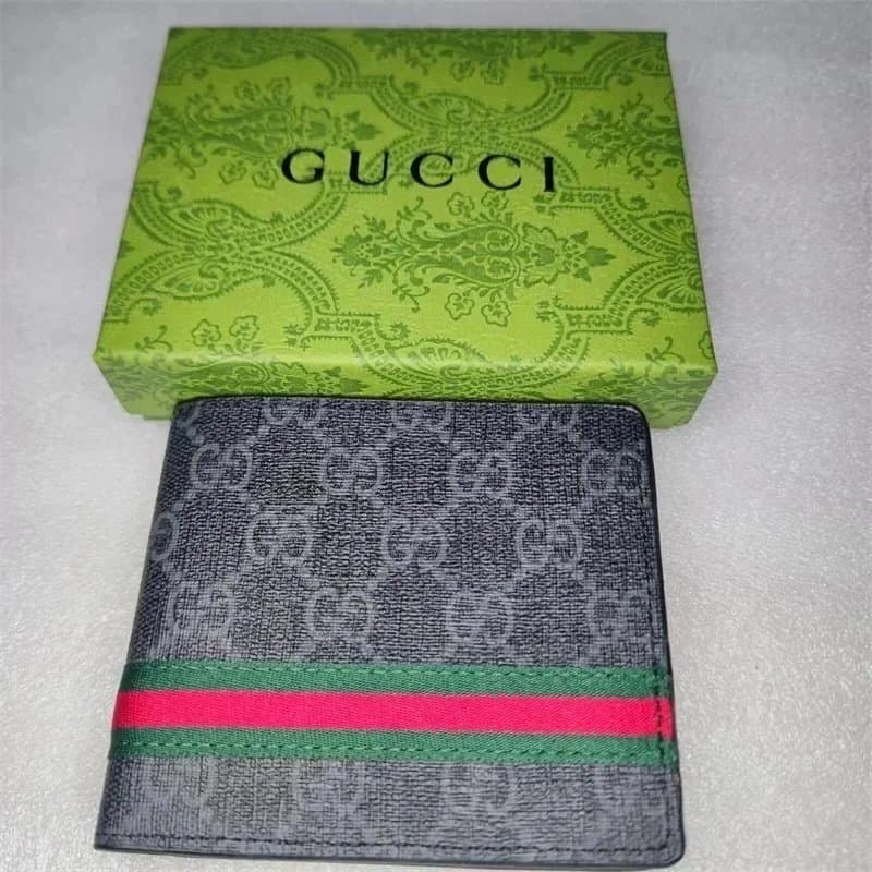 Gucci GG Marmont Wallet Web Stripe