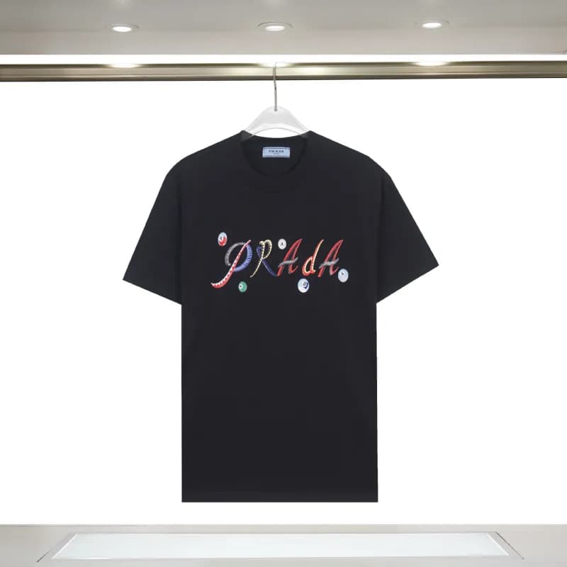 Prada Logo T-Shirt Mini Triangle — 870 black
