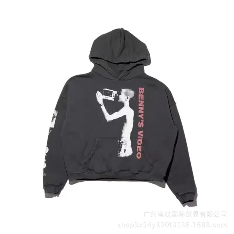 Saint Laurent Zip-Up Hoodie Toxic Print — 3602