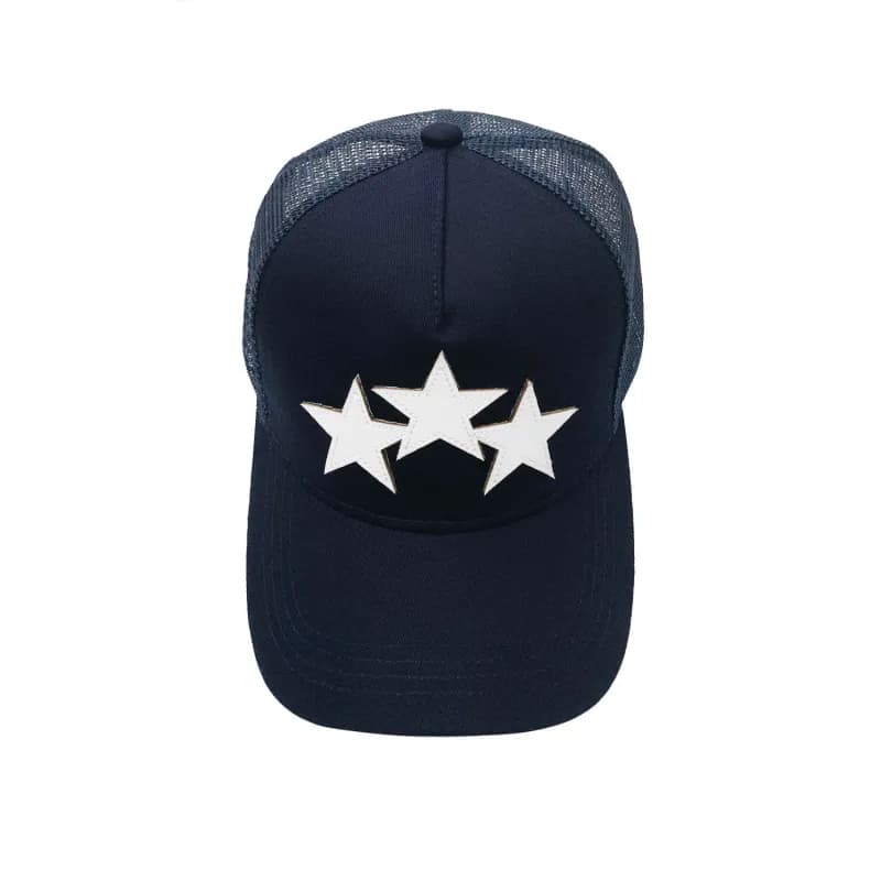 Amiri Trucker Cap Two-Tone Logo — 176 navy blue