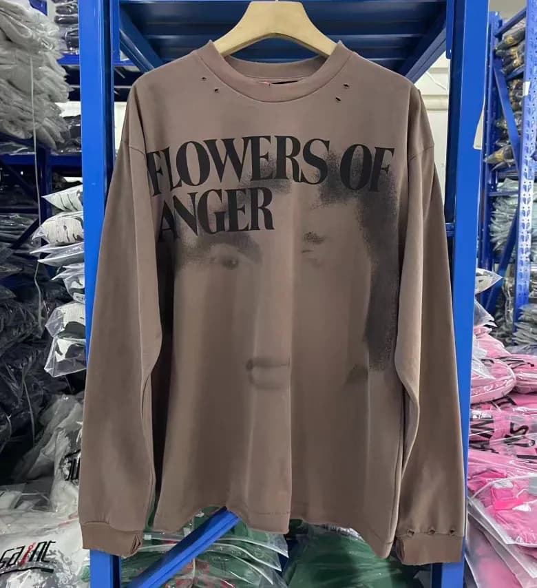 Palace Long Sleeve Tee Teen Just Wanted Love Print — 3655