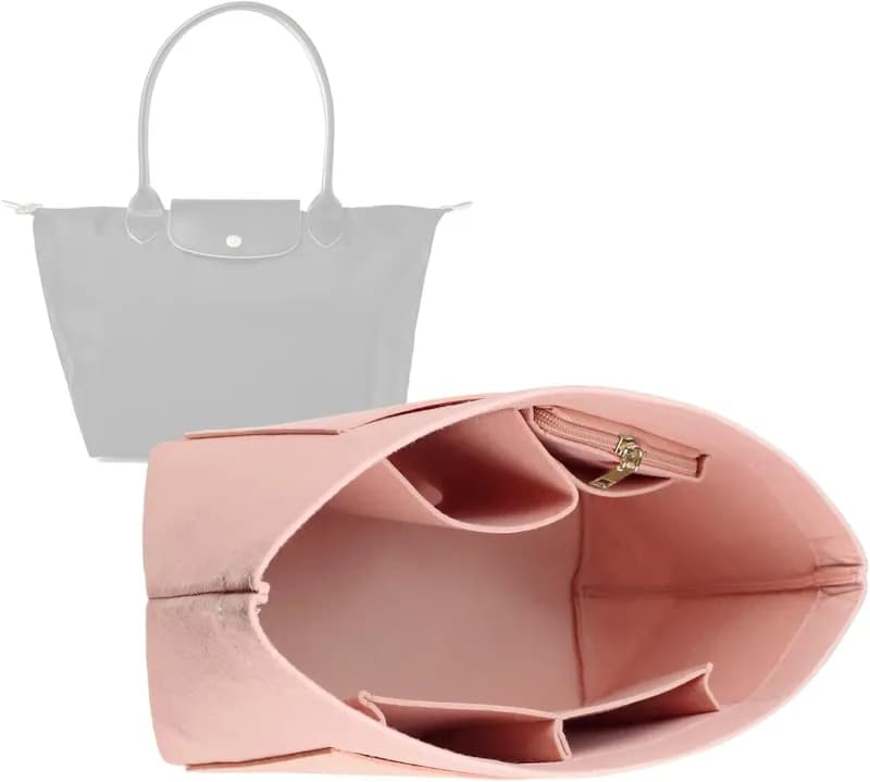 Longchamp Le Pliage Tote with Felt Organizer