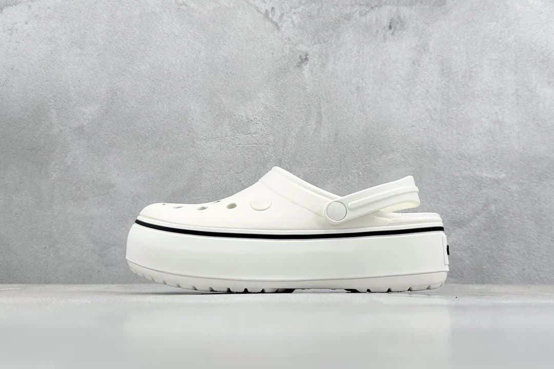 Crocs Clog Monochrome — DG版本 · 厚卡 白黑边