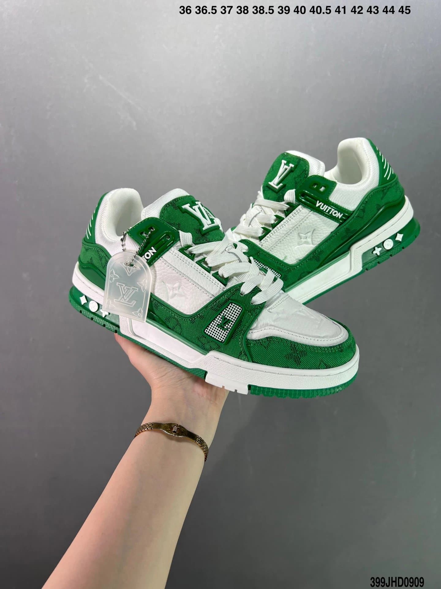 Louis Vuitton LV Trainer Orange — 4 白绿