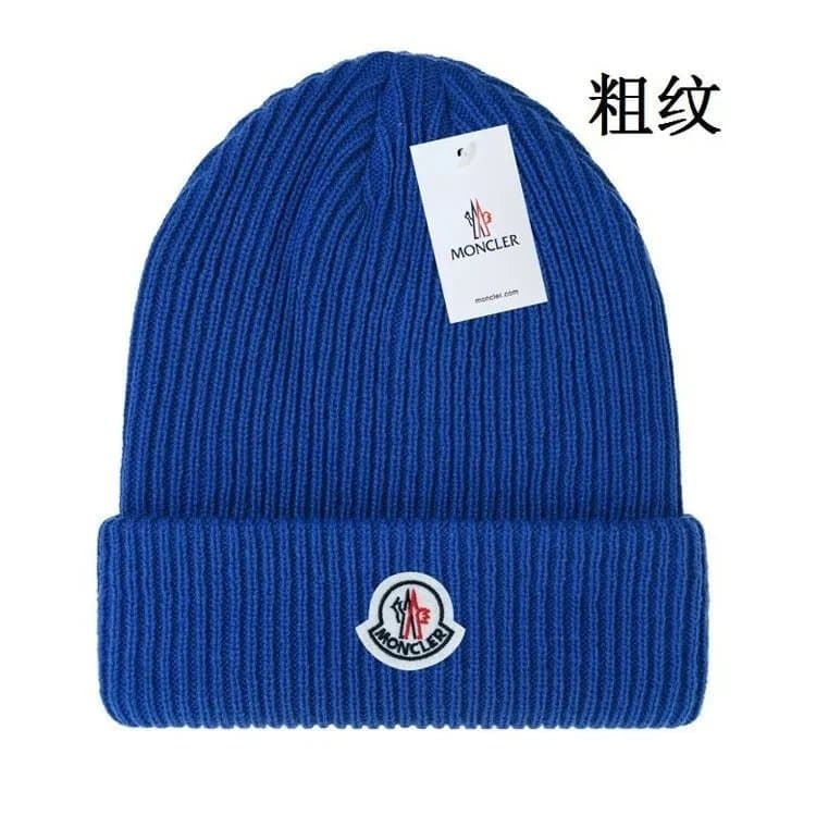 Moncler Ribbed Beanie Logo Patch